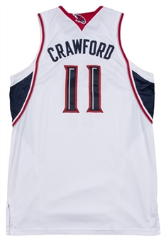 2009-10 Jamal Crawford Game Used Atlanta Hawks Home Jersey Also Used For Round 2 Playoffs (Hawks/MeiGray)
